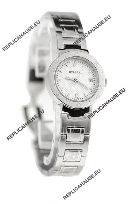 Bvlgari Quartz Japanese Watch in Silver Dial