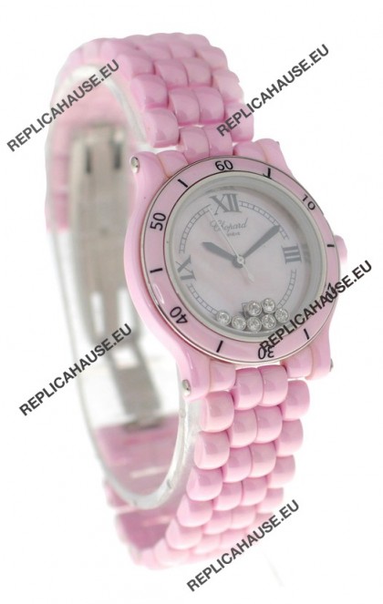 Chopard Happy Sport Ladies Japanese Pink Watch