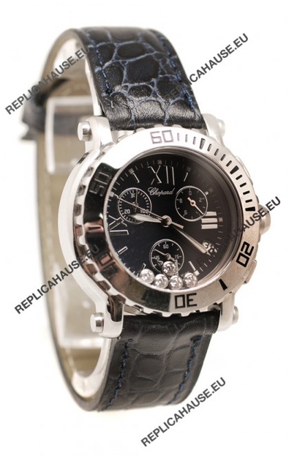Chopard Happy Sport Ladies Swiss Watch in Black Dial
