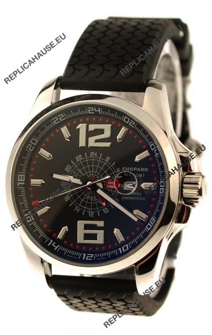 Chopard 1000 Miglia GT XL GMT Japanese Replica Watch in Black Dial
