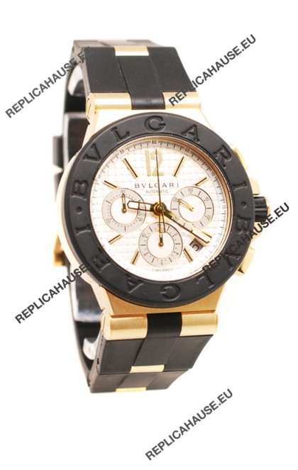 Bvlgari Diagono Automatic Swiss Watch in White Dial