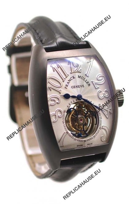 Franck Muller Aeternitas Tourbillon Swiss Replica PVD Watch in White Markers