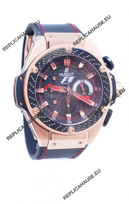 Hublot Big Bang F1 King Power Swiss Replica Rose Gold Watch