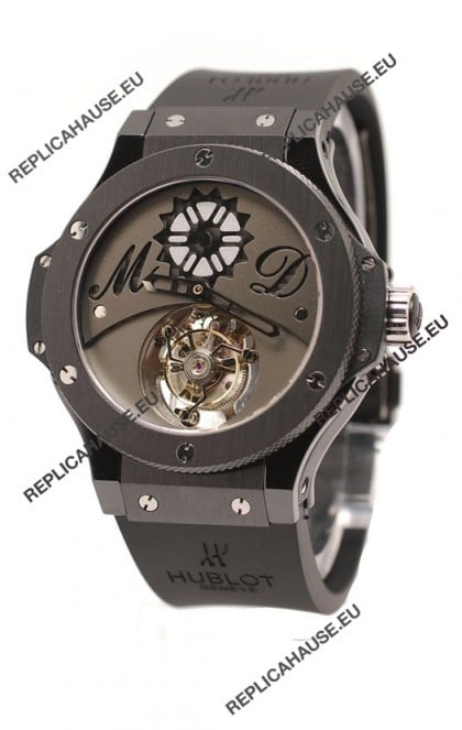 Hublot Big Bang Tourbillon MD Solo Bang Swiss Replica PVD Watch