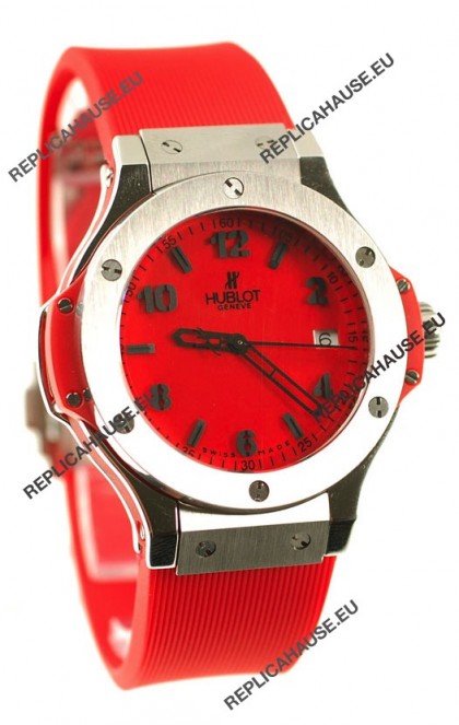 Hublot Big Bang Red Japanese Replica Watch in Swiss Casing