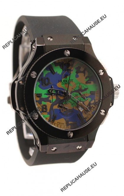 Hublot Big Bang Commando Green Camouflage Japanese Watch