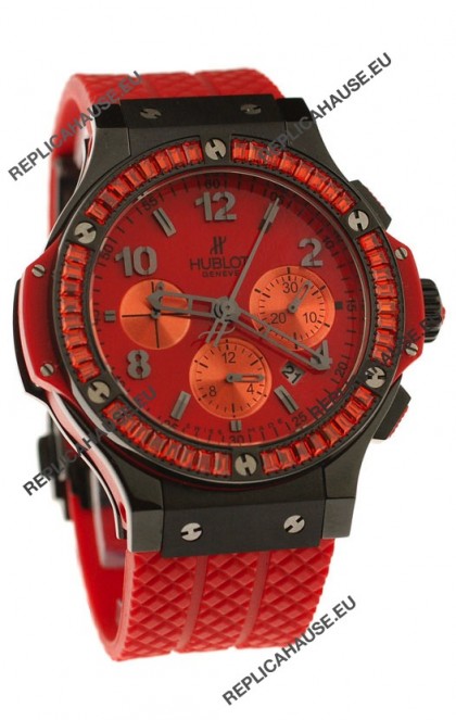 Hublot Big Bang Black Spinelle Red Tutti Fruitti Swiss Watch
