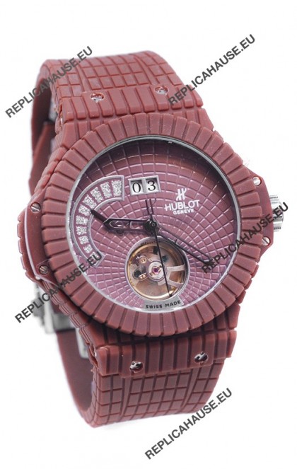 Hublot Red Caviar Tourbilllon Japanese Replica Watch