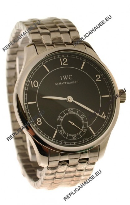 IWC Portugese Automatic Japanese Watch in Black Dial
