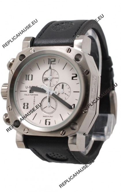 U-Boat Thousand of Feet Japanese Replica Watch in White Dial