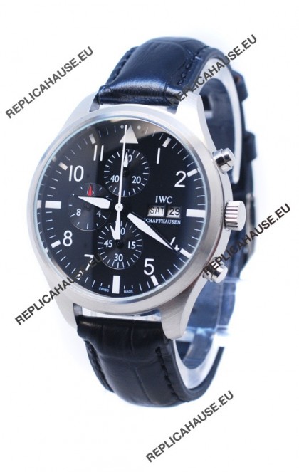 IWC Portofino Chronograph Schaffhausen Japanese Black Watch