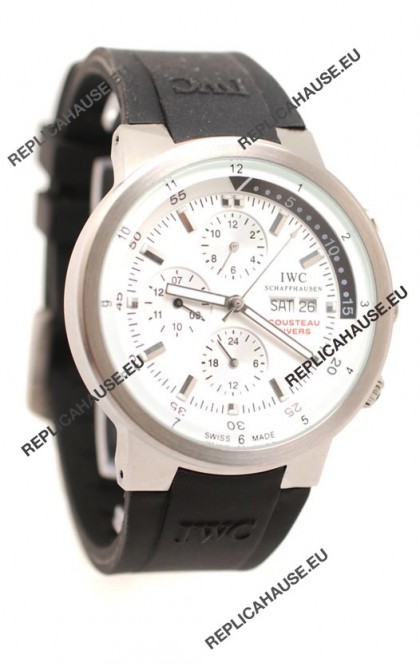 IWC Aquatimer Japanese Replica Watch in White Dial