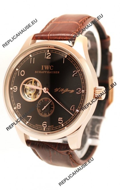 IWC Portuguese Regulateur Tourbillon Japanese Watch in Black Dial