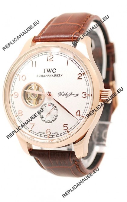 IWC Portuguese Regulateur Tourbillon Japanese Rose Gold Watch 