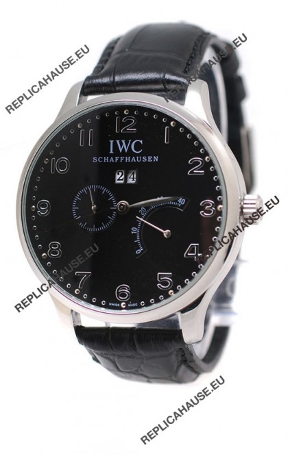 IWC Portuguese Minute Repeater Japanese Watch in Black Dial