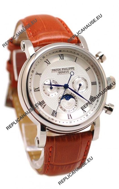 Patek Philippe Grand Complications Replica Watch in White Dial