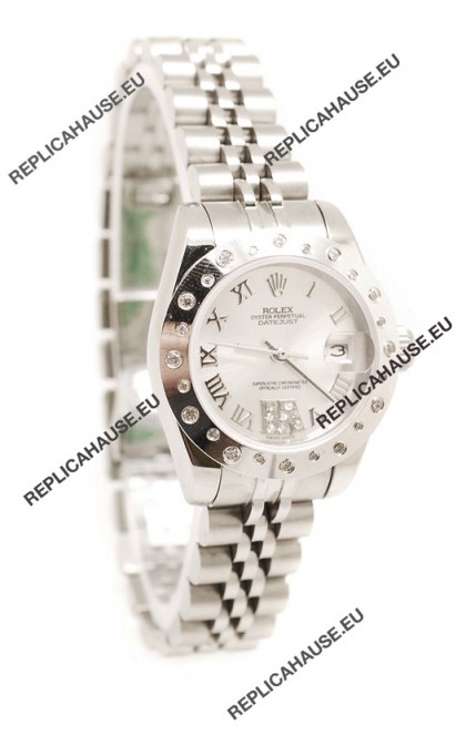 Rolex Datejust Silver Ladies Replica Watch