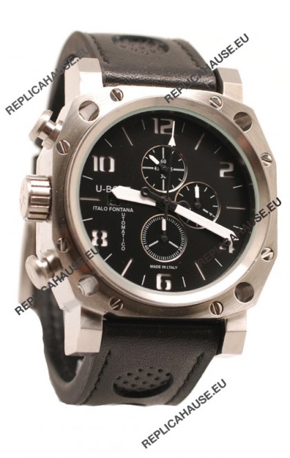 U-Boat Thousand of Feet Japanese Replica Watch in Black Dial