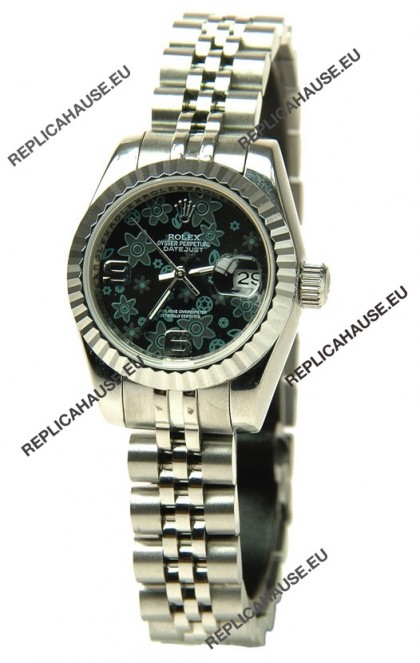 Rolex Floral Motif Datejust Ladies Replica Watch