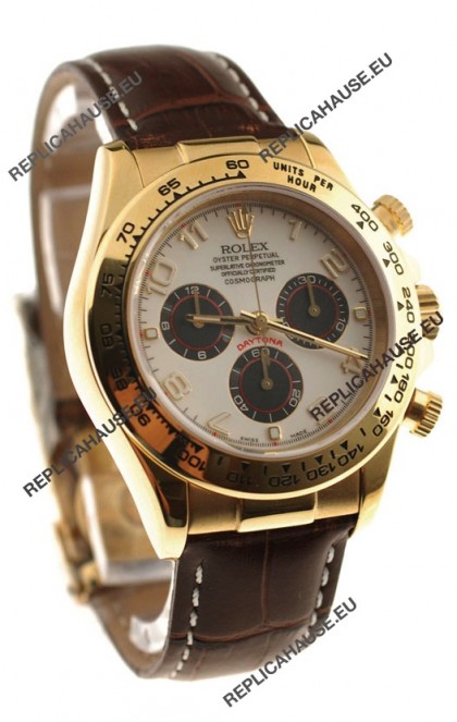 Rolex Daytona Cosmograph Swiss Replica Gold Plated Watch