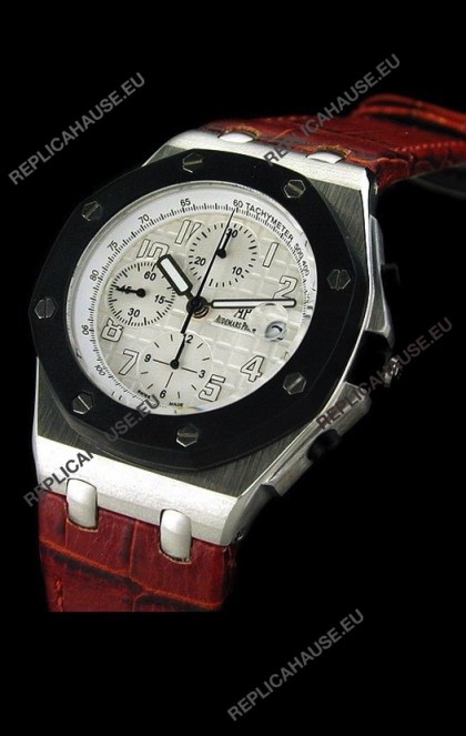 Audemars Piguet Royal Oak Watch in Rubber Bezel - Secs hand 9 O Clock