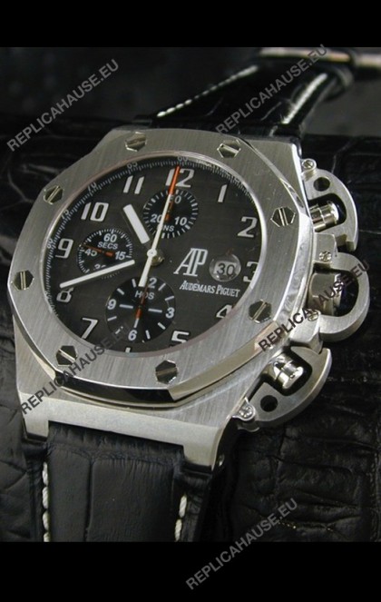 Audemars Piguet Royal Oak Watch in Black Dial - Secs hand 9 O Clock
