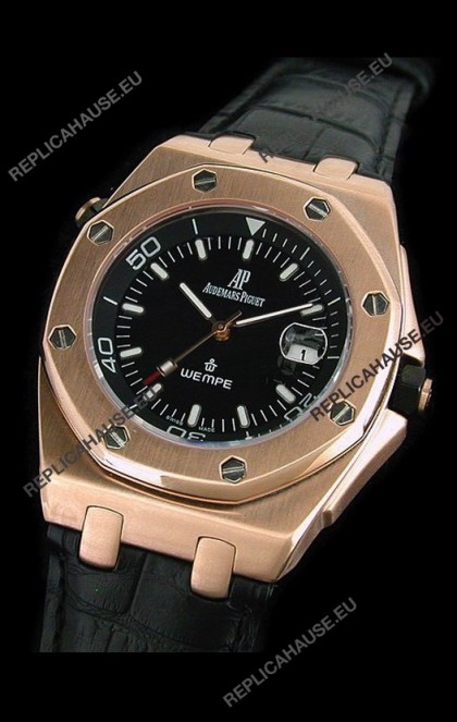 Audemars Piguet Royal Oak Scuba Wempe Swiss Watch in Gold