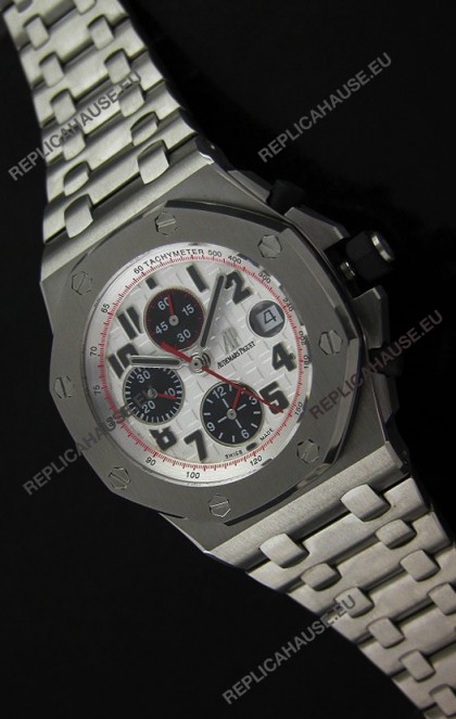 Audemars Piguet Royal Oak Offshore Panda Swiss Watch - Secs hands at 12 O clock