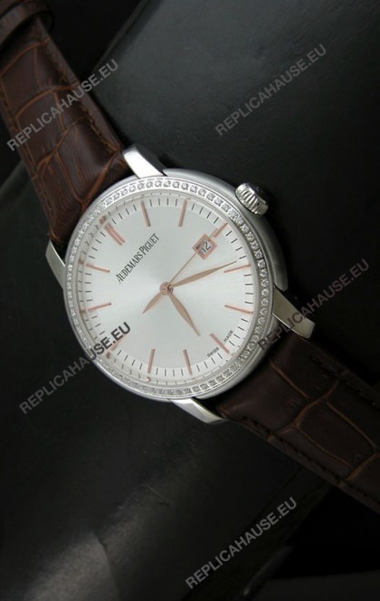 Audemars Piguet Jules Classic Swiss Automatic Watch in White Dial