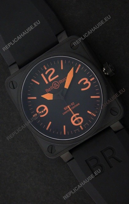 Bell and Ross BR 01-92 Swiss Watch in PVD Casing