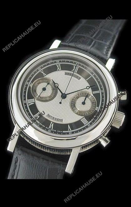 Breguet REF 1775 Swiss Replica Watch in Grey & Silver Dial