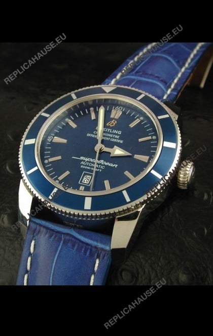 Breitling Superocean Swiss Replica Watch in Blue Dial