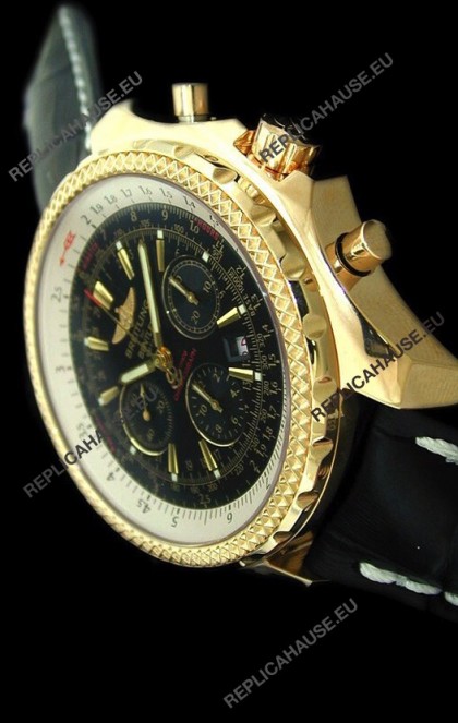 Breitling Bentley Swiss Replica Watch in Black Dial