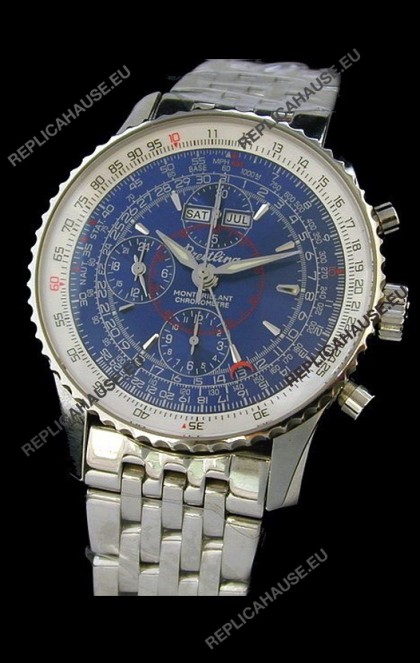 Breitling Navitimer World Swiss Replica Watch in Blue Dial