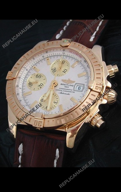 Breitling Windrider Swiss Replica Watch in White Dial