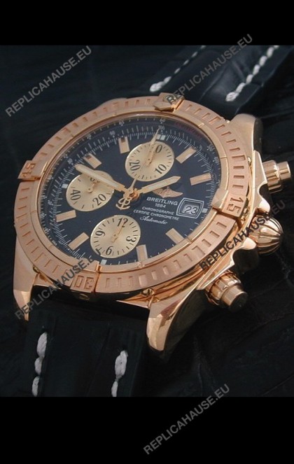 Breitling Windrider Swiss Replica Watch in Black Dial