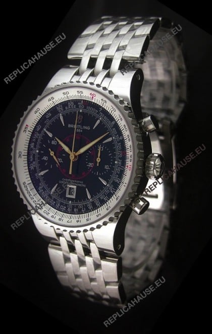 Breitling Montbrillant Legende Swiss Replica Watch in Black Dial