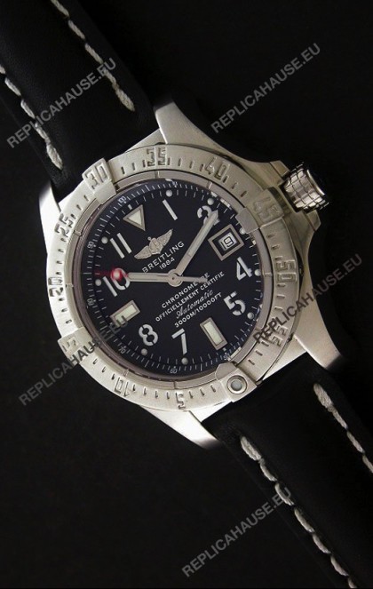 Breitling Avenger Seawolf Swiss Replica Watch in Black Dial