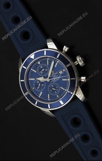 Breitling Superocean Swiss Replica Watch in Blue Dial