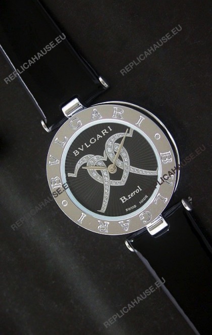 Bvlgari B.zerol Japanese Replica Quartz Watch in Black Dial