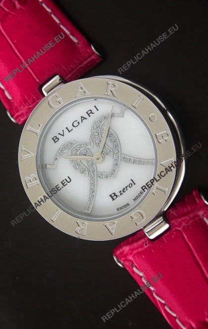 Bvlgari B.zerol Japanese Replica Quartz Watch in White Dial