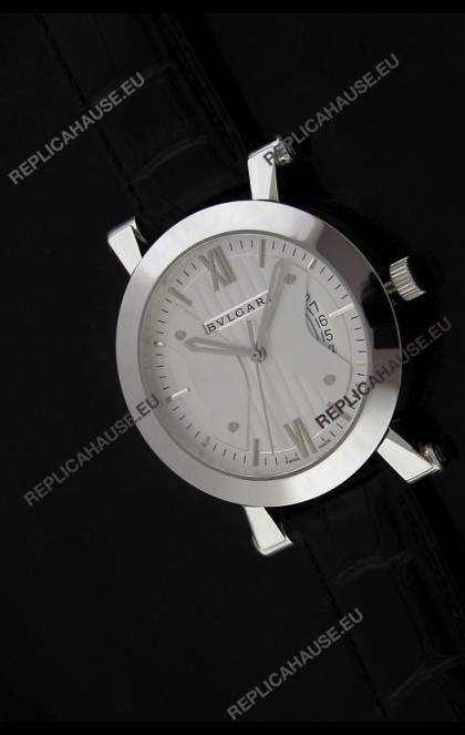Bvlgari Sotirio Bulgari Swiss Replica Watch in White Dial