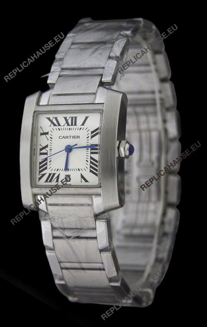 Cartier Tank Fracaise Swiss Replica Automatic Watch Ladies Size