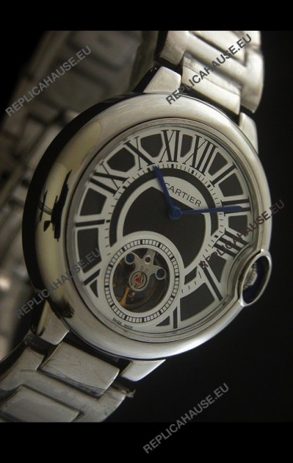 Cartier Ballon de Japanese Replica Watch in Black layerd Dial