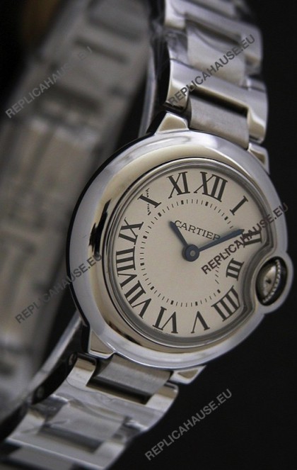 Cartier Ballon Bleu de Swiss Replica Watch in White Dial