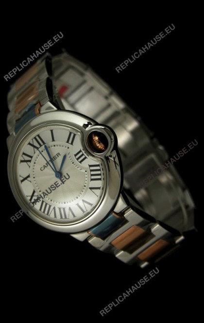 Ballon De Bleu Cartier Two tone Pink Gold Swiss Watch