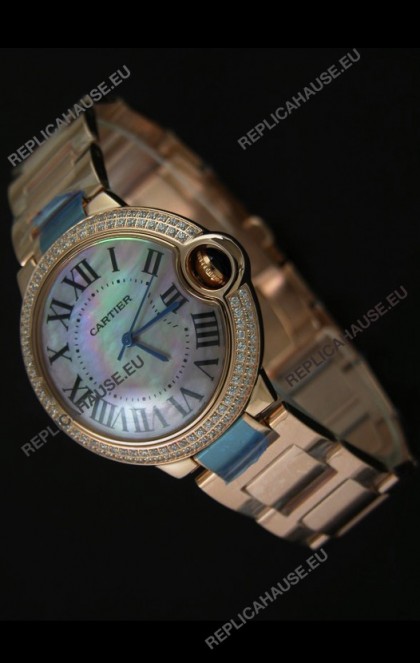 Cartier Balon de Swiss Replica Watch in Rainbow Dial