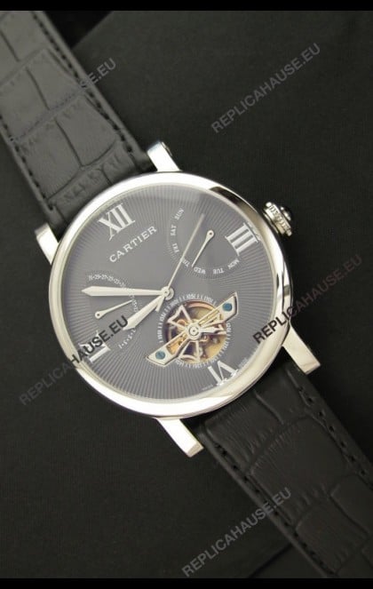 Cartier Calibre de Swiss Tourbillon Grey Watch