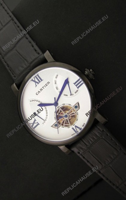 Cartier Calibre de Tourbillon PVD Swiss Watch