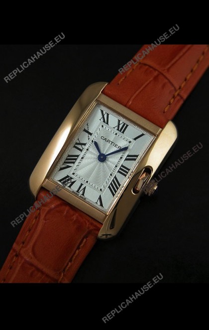 Cartier Louis Japanese Replica Ladies Rose Gold Watch